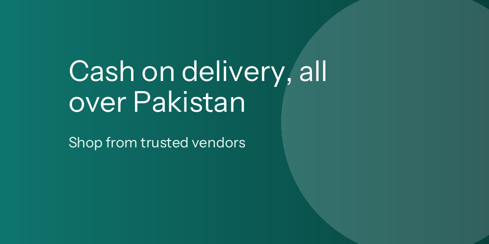 Cash on delivery, all over Pakistan