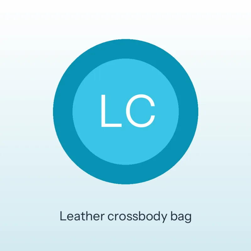 Leather crossbody bag