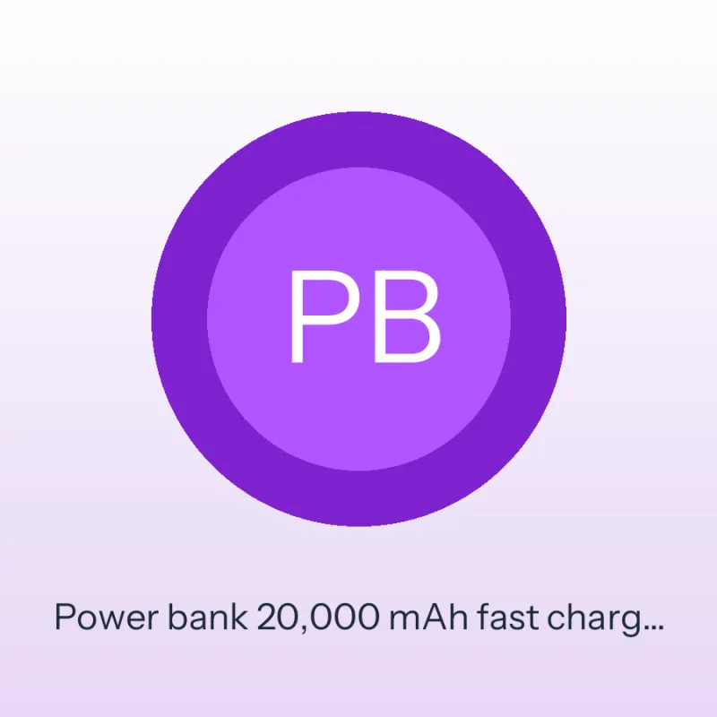 Power bank 20,000 mAh fast charge