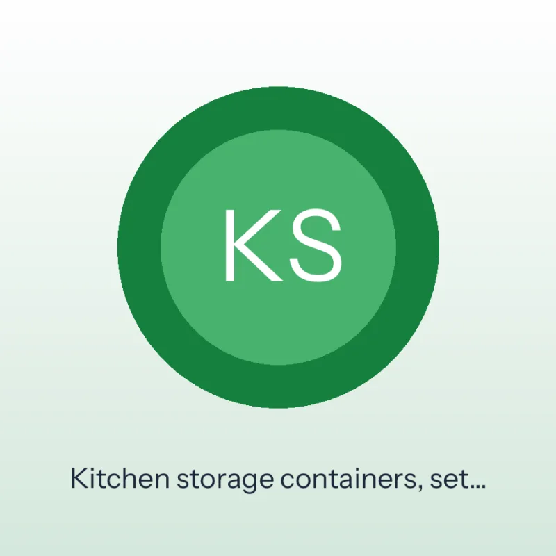 Kitchen storage containers, set of 6