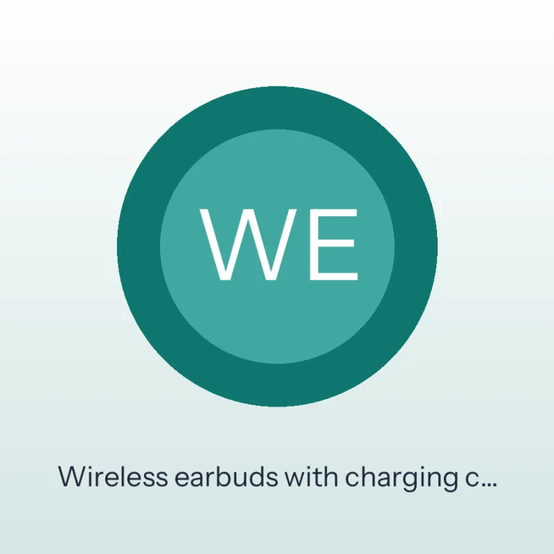Wireless earbuds with charging case