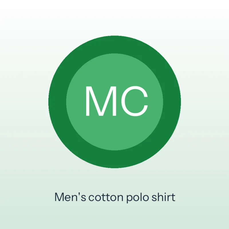 Men's cotton polo shirt